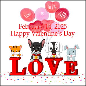 Valentine's Day badge
