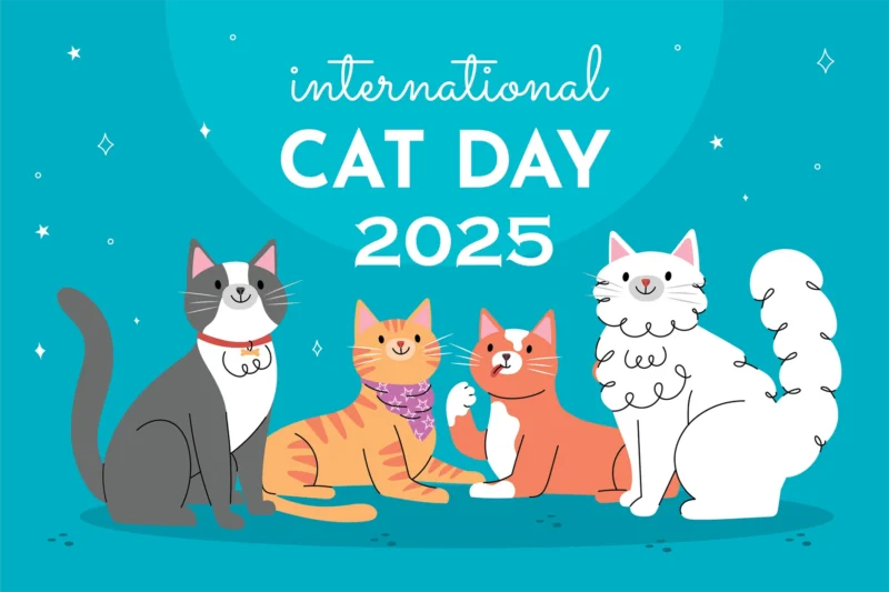 International Cat Day 2025 Sticker
