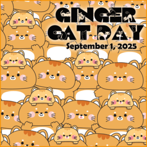Ginger Cat Appreciation Day badge.