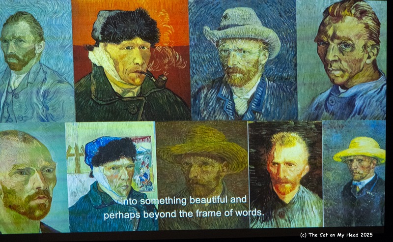 Van Gogh Experience Nine of Van Gogh's self portraits from the Van Gogh Impersive Experience.