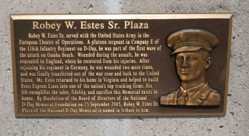 Periwinkle Stinky The National D-Day Memorial in Bedford, Virginia Plaque at the Robey W. Estes Sr. Plaza at The National D-Day Memorial in Bedford, Virginia