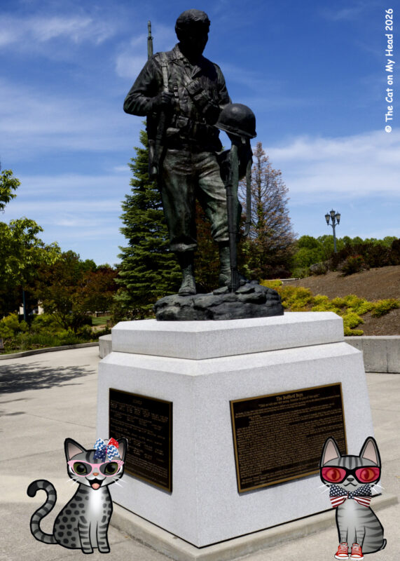 Periwinkle Stinky The National D-Day Memorial in Bedford, Virginia Bedford Boys statue and plaques at The National D-Day Memorial in Bedford, Virginia.