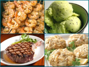 Collage with food